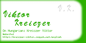 viktor kreiczer business card